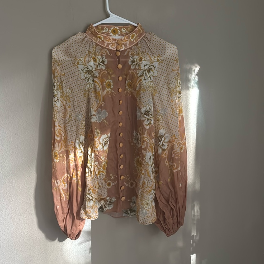 Zimmermann Postcard Lantern Blouse - image 6